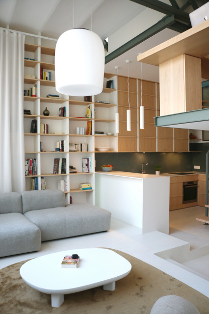 Loft Paris 20 contemporary-vardagsrum