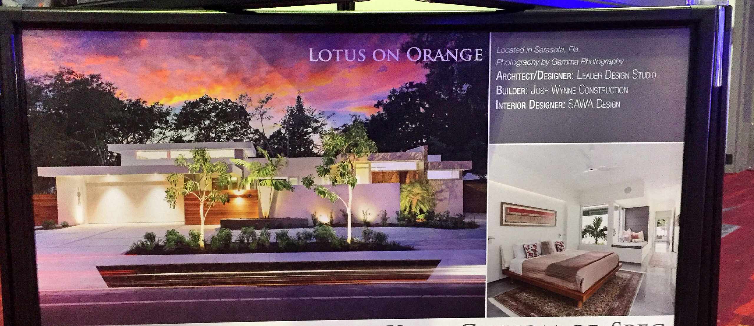 BIG Award Lotus on Orange