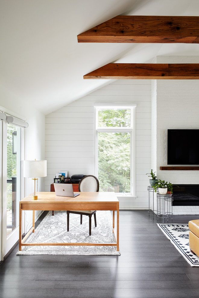Inspiration for a modern home office remodel in Philadelphia