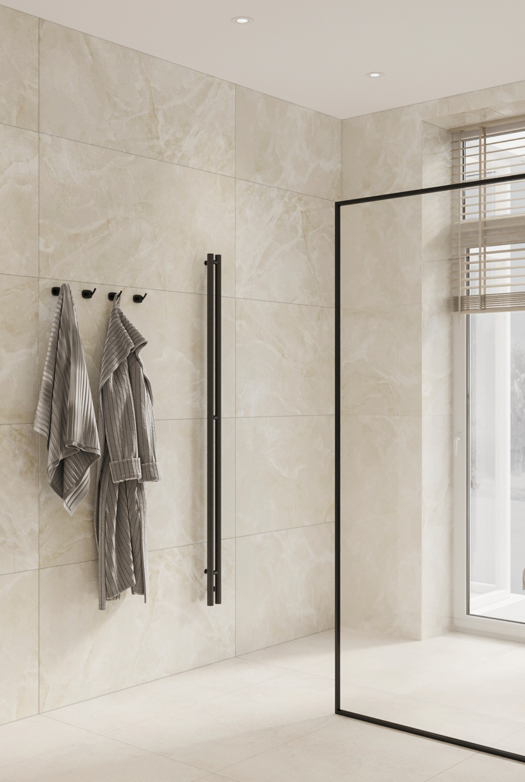 Стильный интерьер коттеджа с женской и мужской спальнями