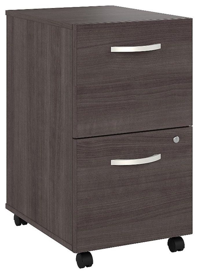 Studio A 2 Drawer Mobile File in Platinum Gray Engineered