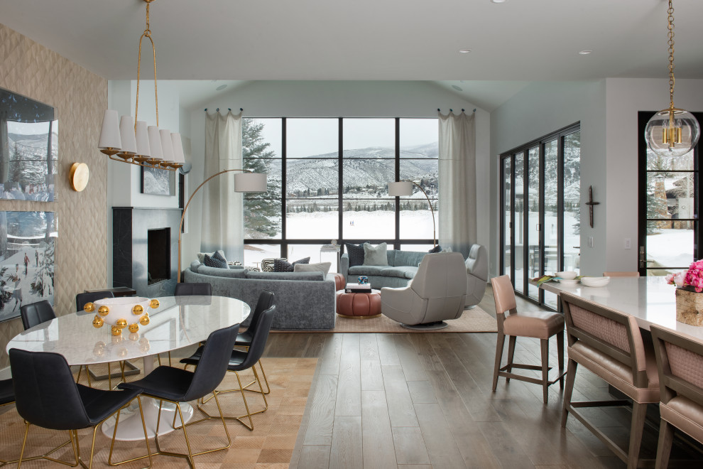 Transitional kitchen photo in Denver