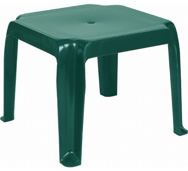 Sunray Resin Square Side Table, Set of 2 Contemporary Outdoor Side