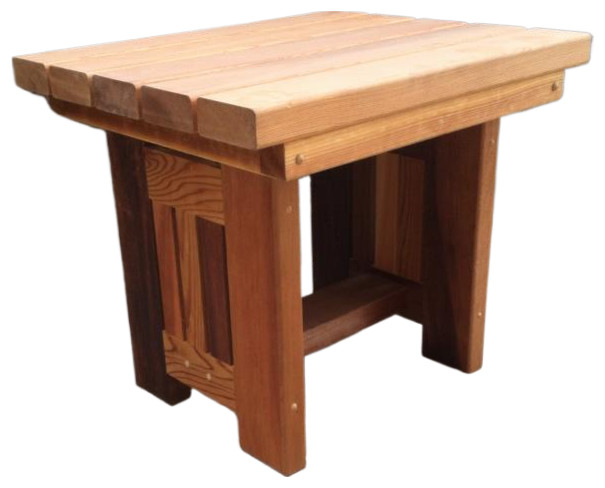 Cabbage Hill End Table, Cedar Stain