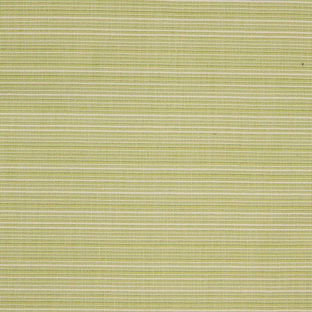 Lime Green White Stripe Small Scale Woven Outdoor Performance Upholstery Fabric