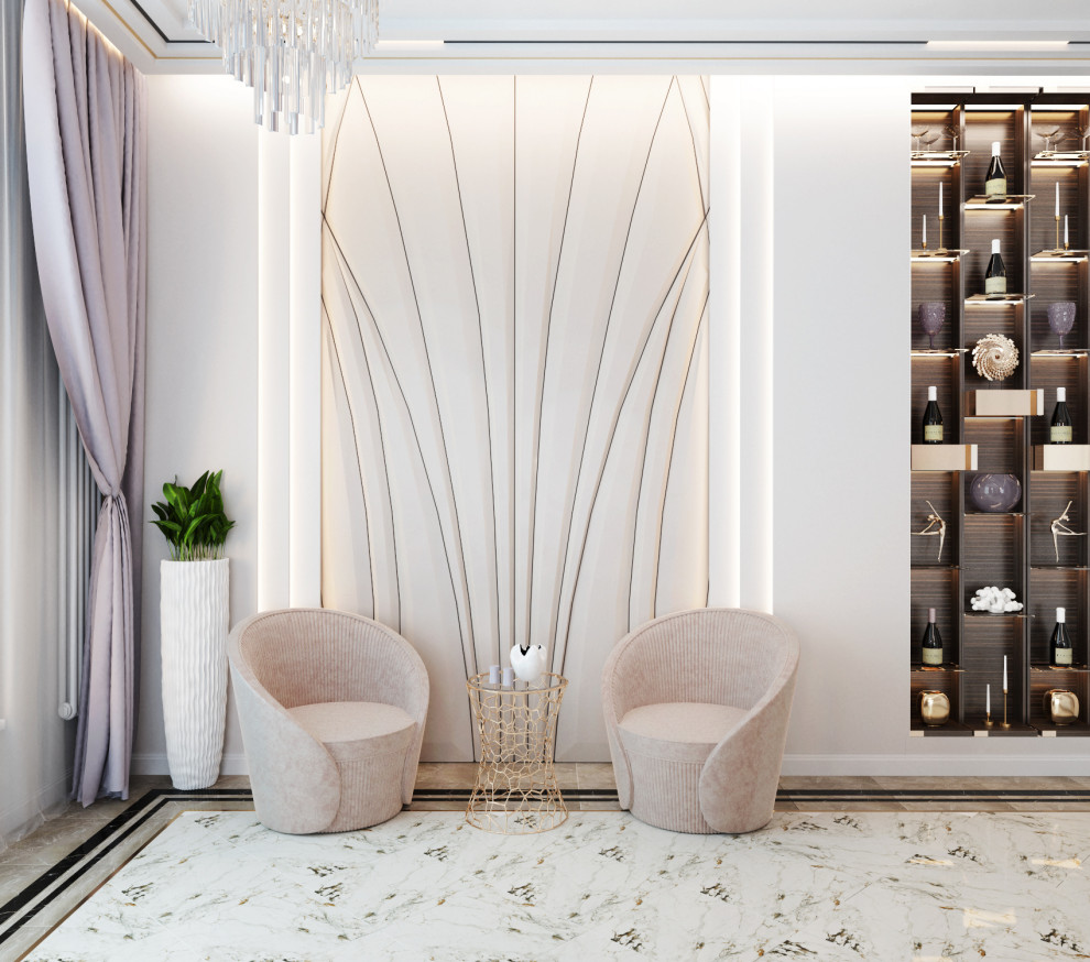 Дизайн-проект 4 комнатной квартиры в Анапе