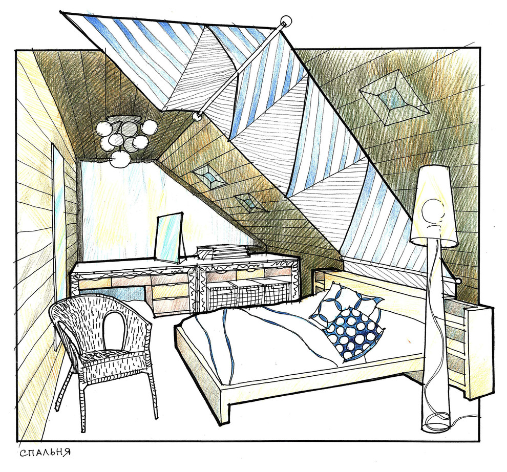 Интерьер загородного дома в Мичуринском