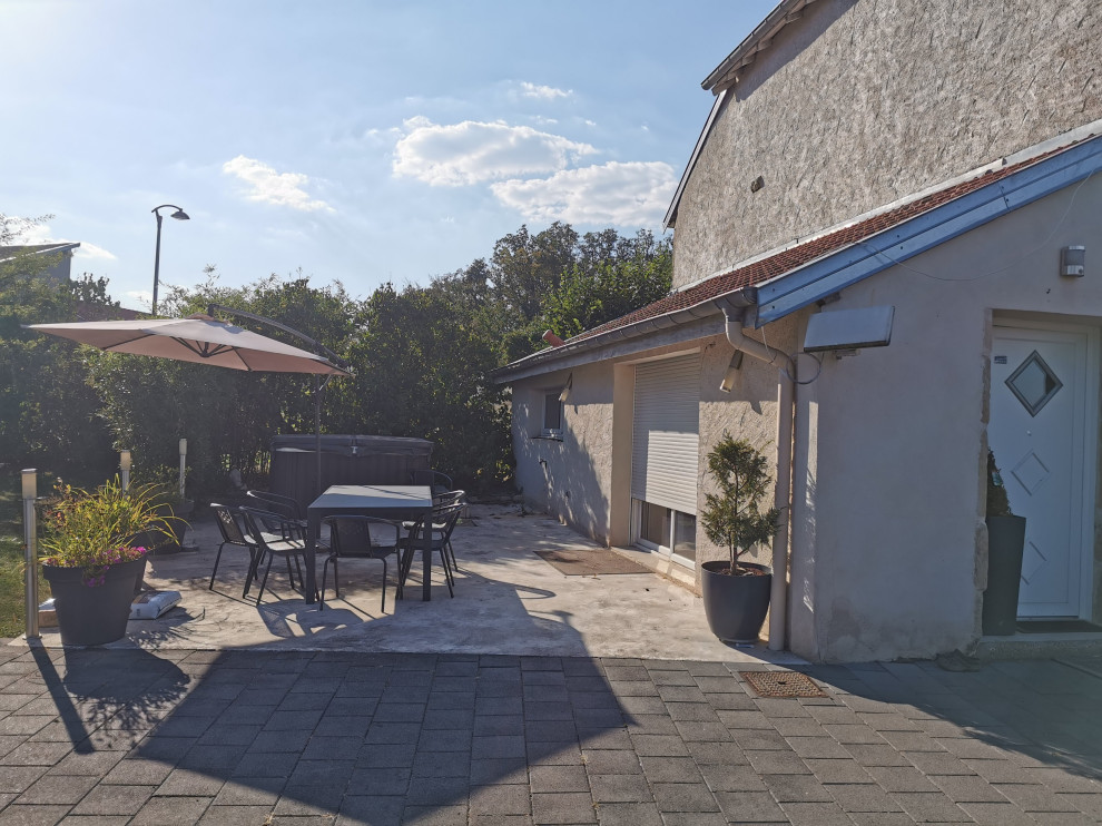 Projet en court Extension et pergola bioclimatique