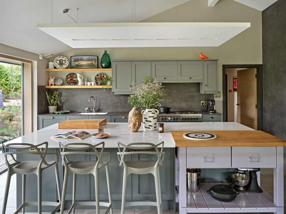 Inspiration for an eclectic kitchen in Hampshire.