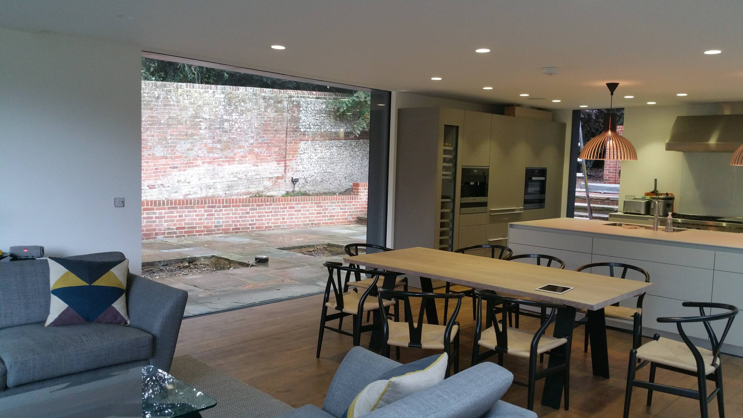 Church Farm House, Twyford - Side extension with glass link & house renovation