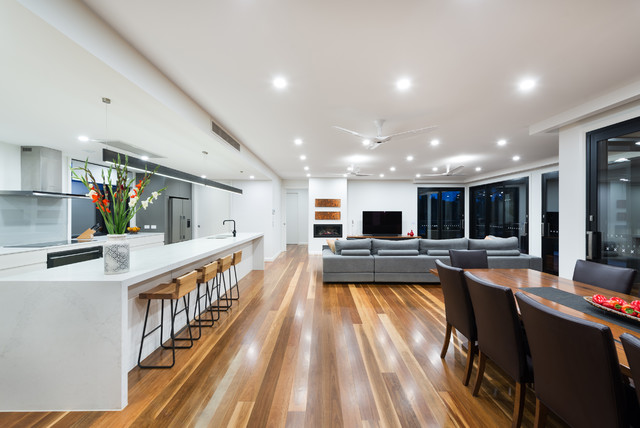 Lysterfield South Project contemporary-living-room