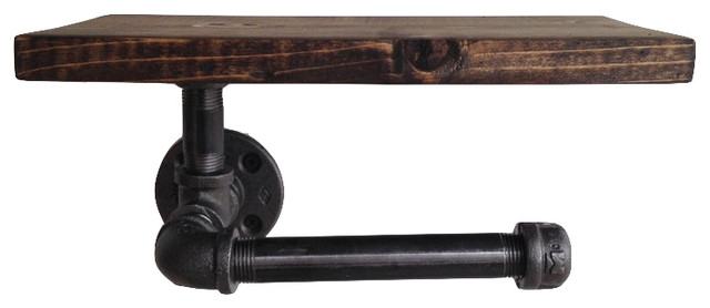 Toilet Paper Holder With Shelf Plumbing Pipe Toilet Paper Holder With Shelf Plumbing Pipe
