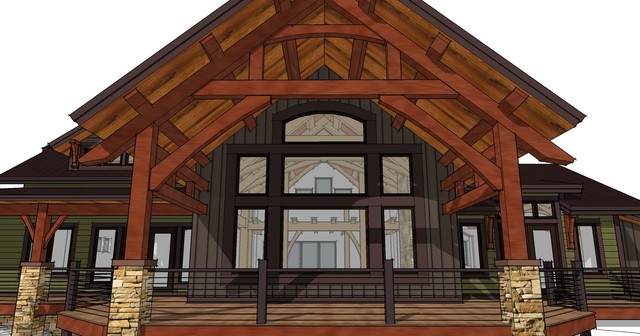 Custom Design Timberbuilt rustic-rendering