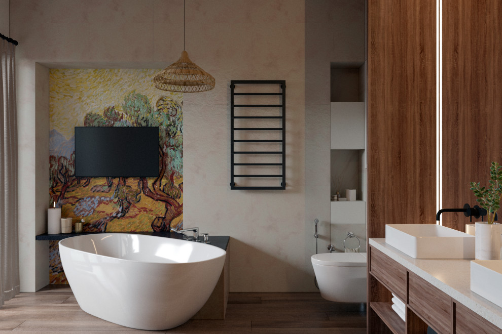 Спальня с библиотекой