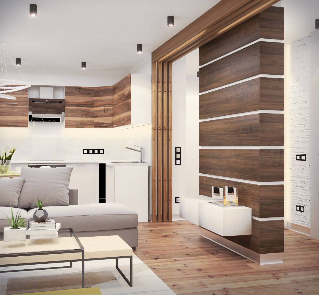 Дизайн-проект трехкомнатной квартиры "Над облаками"