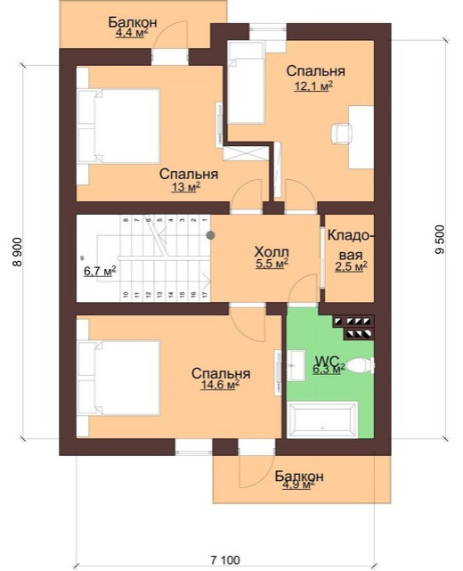 План 2-го этажа