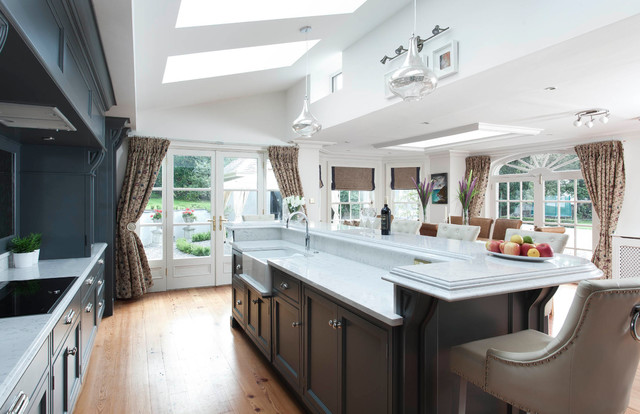 Downpipe transitional-kitchen