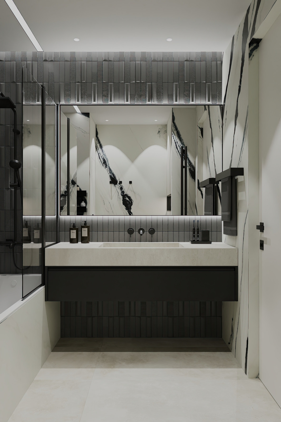 Дизайн и ремонт квартиры в ЖК Шуваловский Prima - Чёрно-белая магия