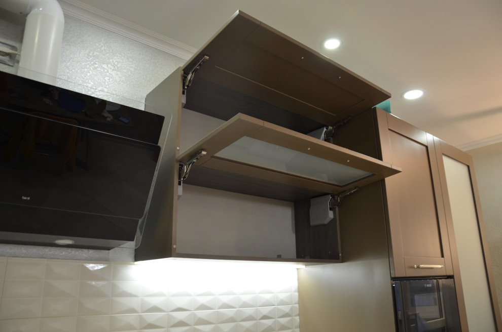 Кухня Кальвадос из массива бука покраска RAL