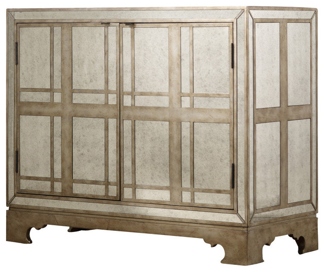 Hooker Furniture M?lange Mirrored Plaid Chest