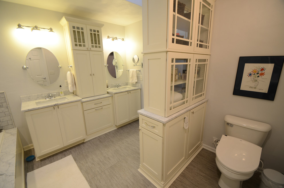 Transitional home design photo in Chicago