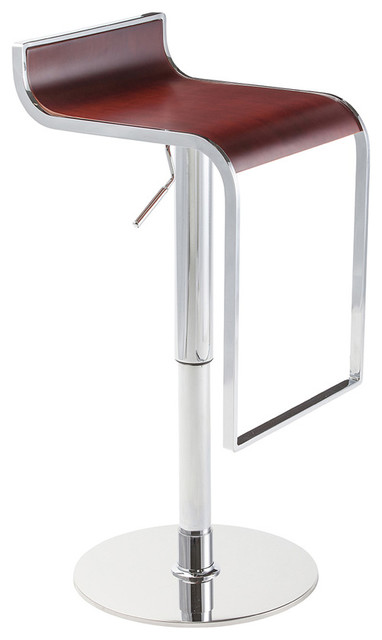 Nero Adjustable Bar Stool Contemporary Bar Stools And Counter Stools By Modern Selections
