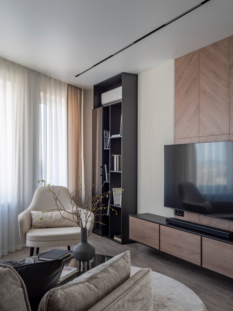 Серо-бежевый минимализм в ЖК Пушкин