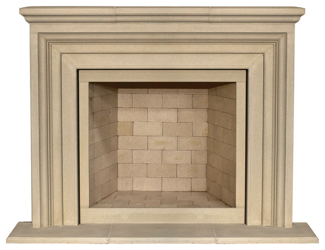 Classic Ii Cast Stone Fireplace Mantel, Traditional Fireplace Surrounds