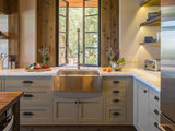Rustic Kitchen by Barbra Bright Design