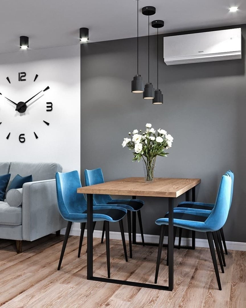 Кухня, гостиная, столовая