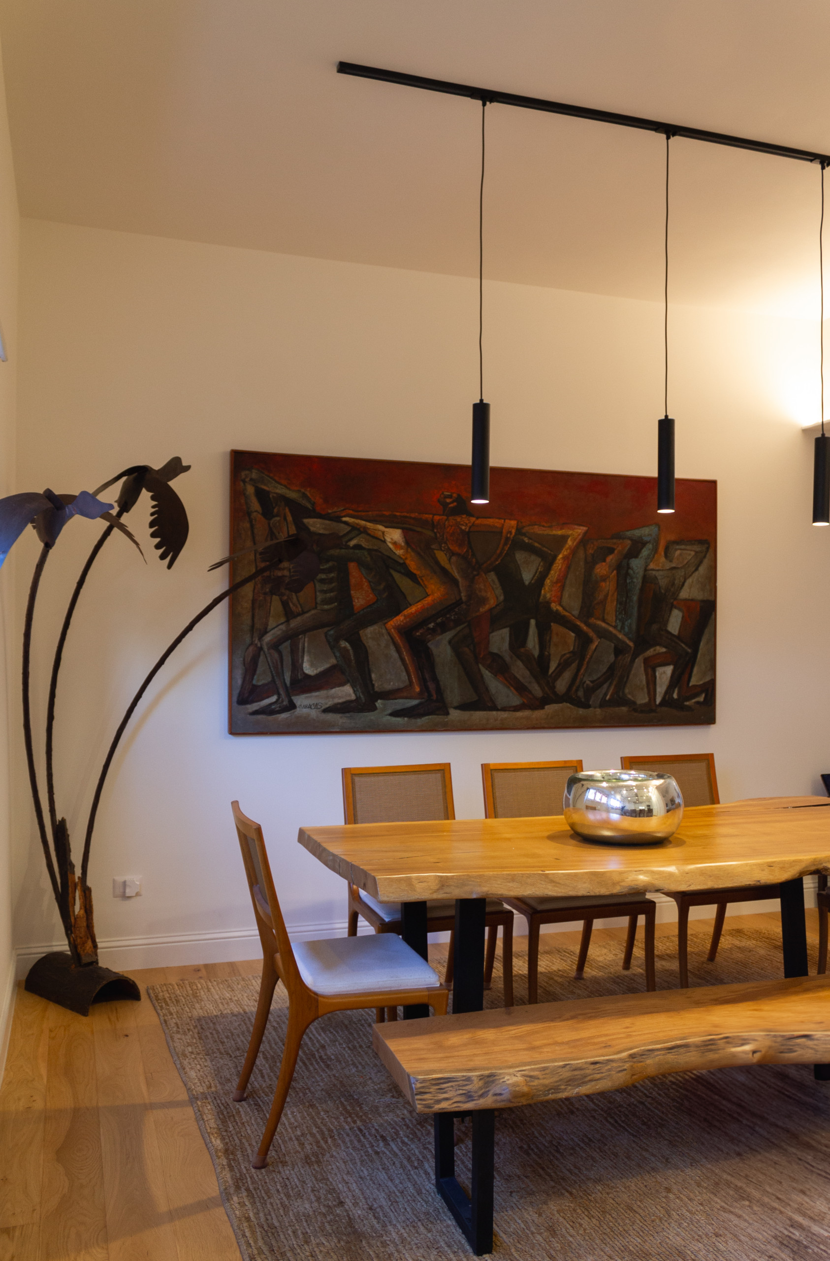 Sala pranzo_Appartamento in via Cassia