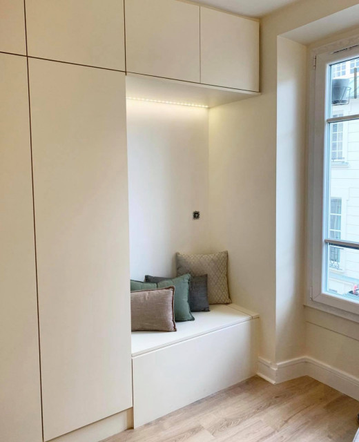 RENOVATION COMPLETE D'UN COCON STYLE BOBO - 12M2 contemporary-living-room