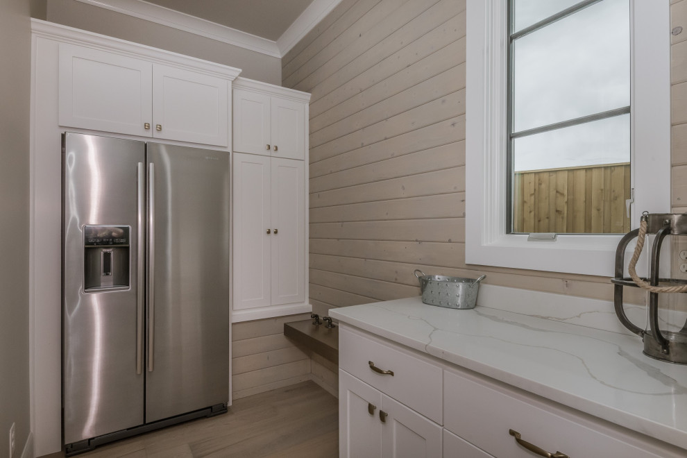 Mudroom with 2nd refrigerator