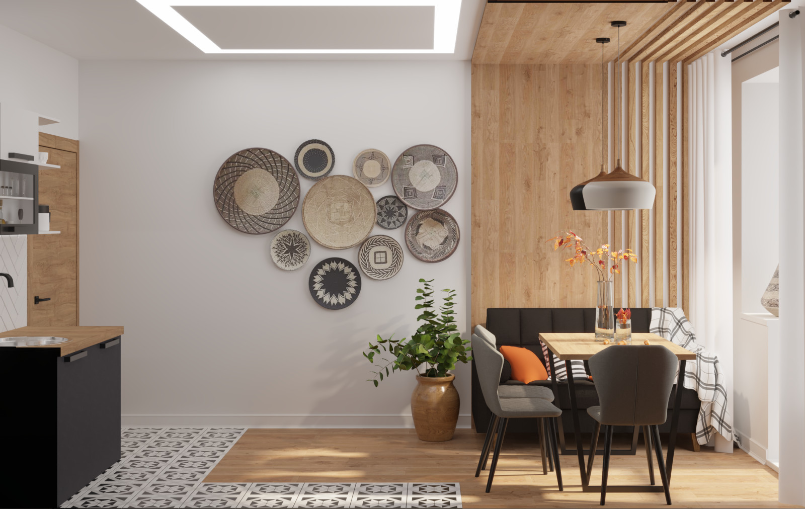 Яркая однокомнатная квартира