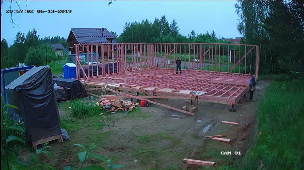 Одноэтажный загородный дом