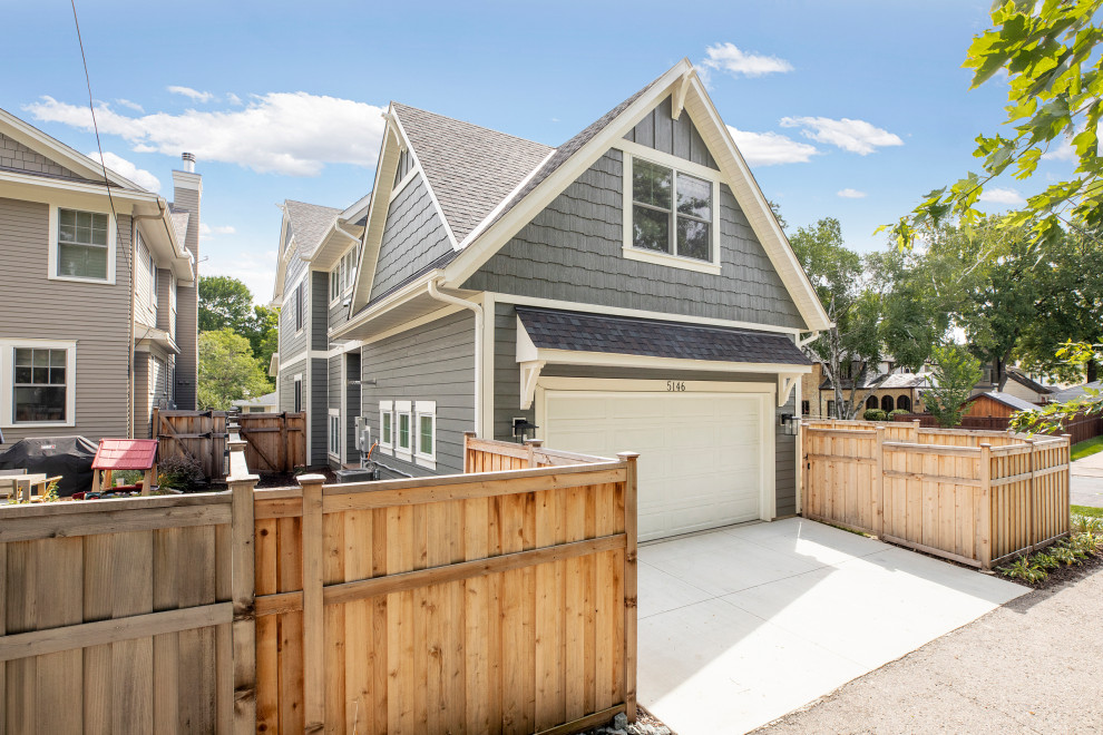 Garage - mid-sized contemporary garage idea in Minneapolis