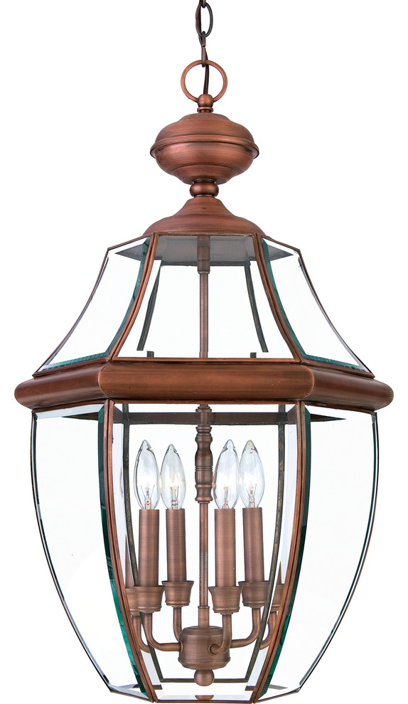 Newbury Aged Copper Finish Extra-large Hanging Lantern