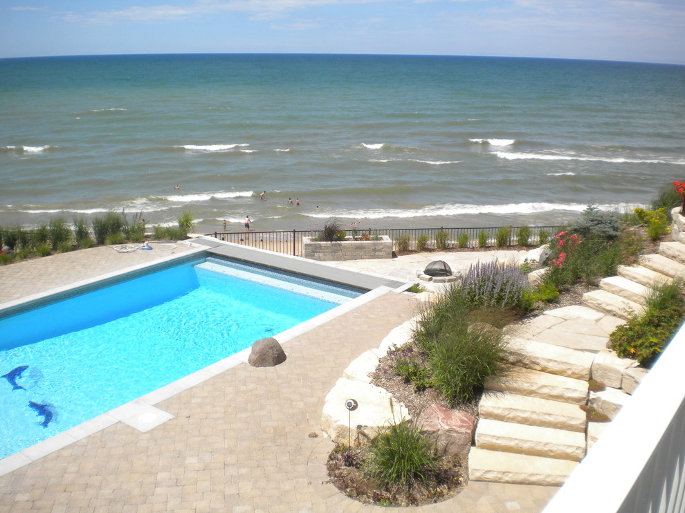 Inspiration for a beach style pool in Grand Rapids.