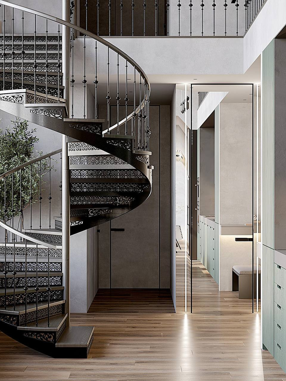 Двухуровневый пентхауз с мансардным этажом