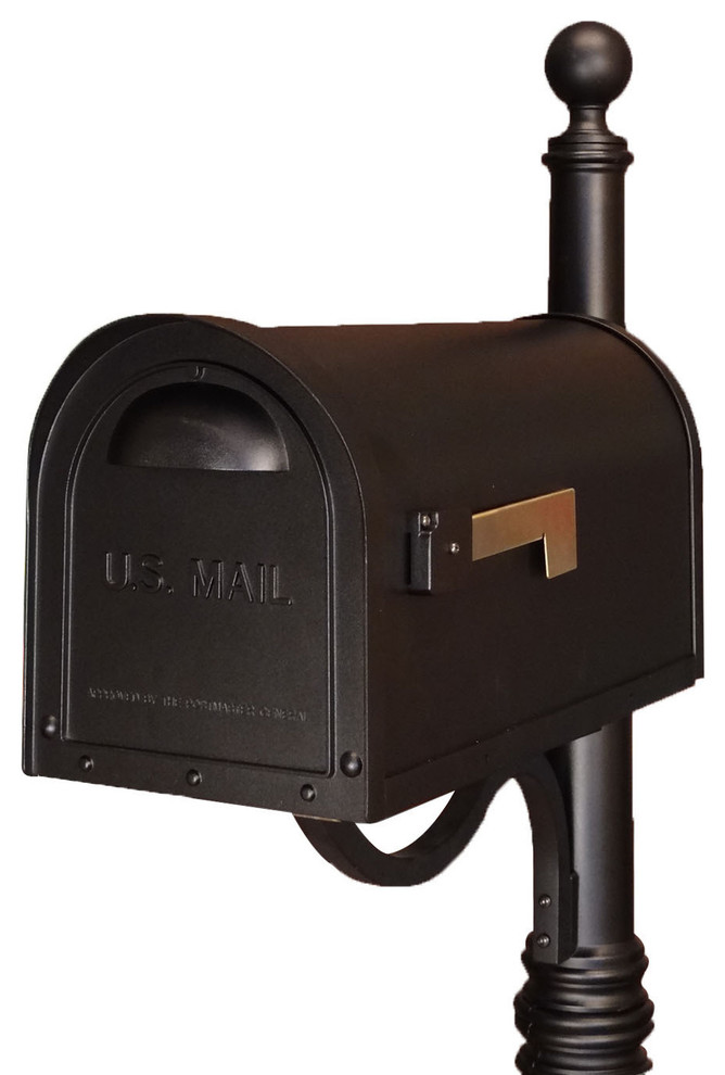 Special Lite Products SCC-1008-BLK Classic Curbside Mailbox