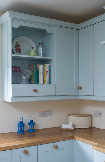 Beautiful Blue Solid Ash Shaker landhausstil-kueche