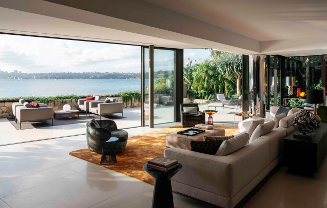 R Residence contemporary-vardagsrum