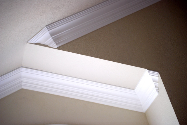 Vaulted Crown Moulding Crown Installation Hall San Diego By