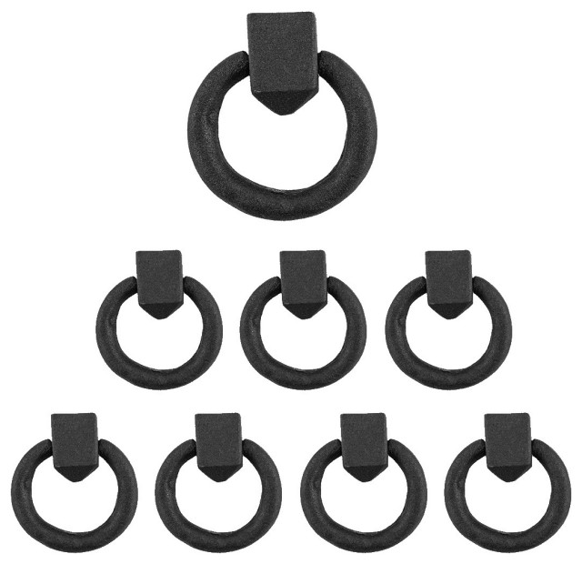 Cast Iron Ring & Drawer Pull 1 7/8 Inch Transitional