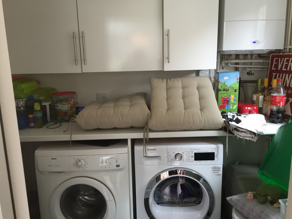 fridge freezer in utility room