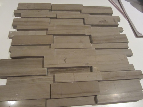 Kitchen Backsplash Uneven Wall 3d illusion tile what about outlets? Kitchen Backsplash Uneven Wall 3d illusion tile what about outlets?
