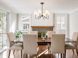 Transitional Dining Room by Elton R Construction