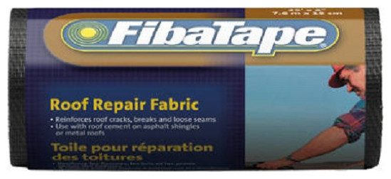 Black FibaTape FDW6598-U Mesh Roof Repair Fabric 6" x 150' 