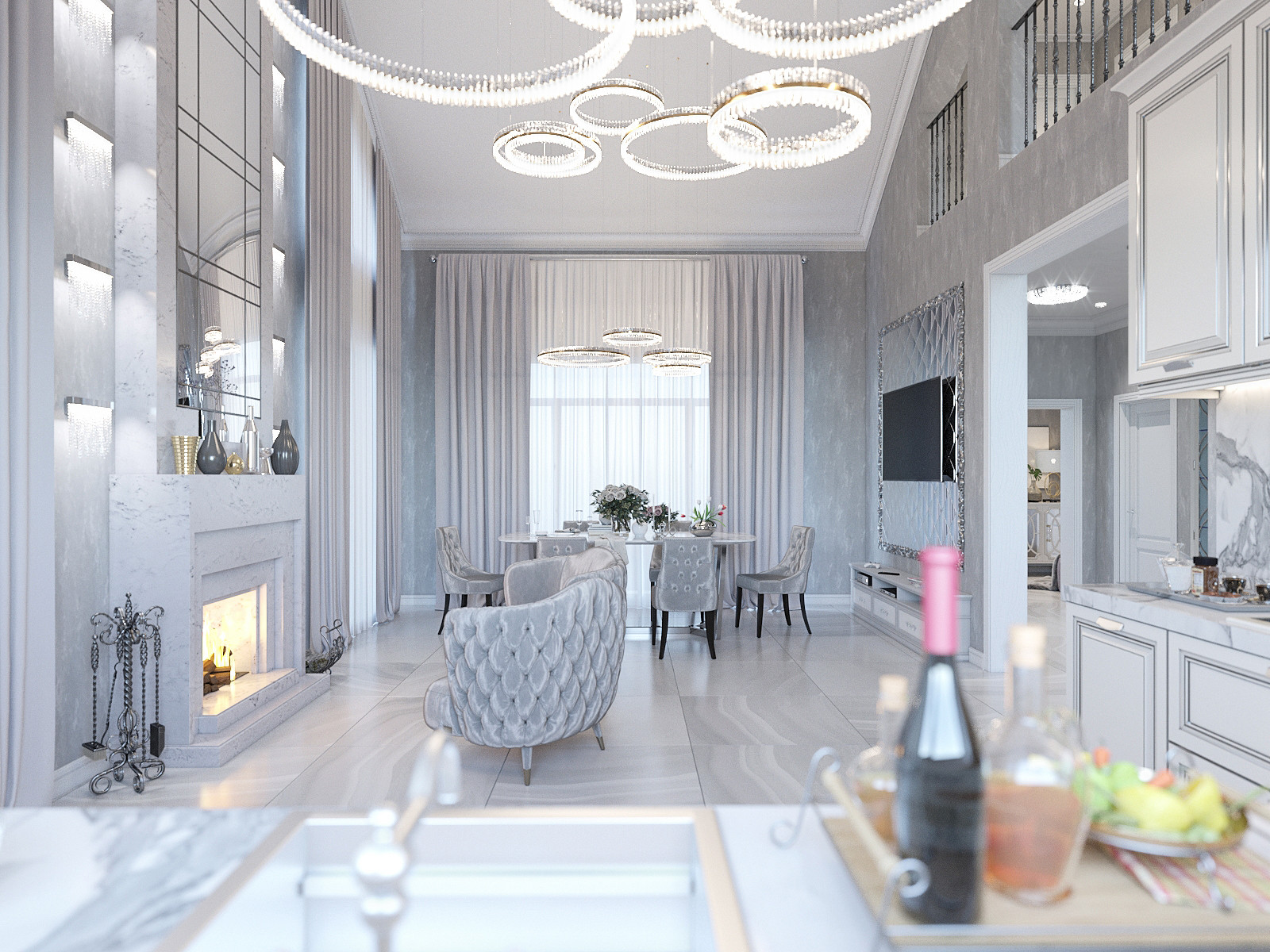 Дизайн интерьера коттеджа (д.Пасынково)