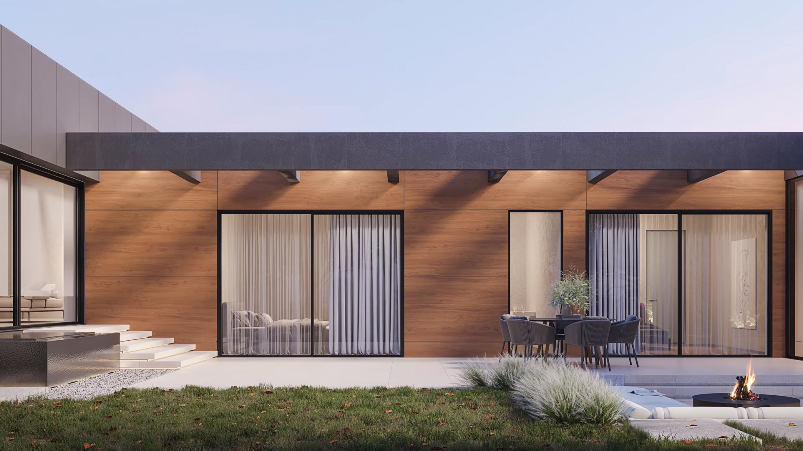 Дом в современном стиле со СПА комплексом